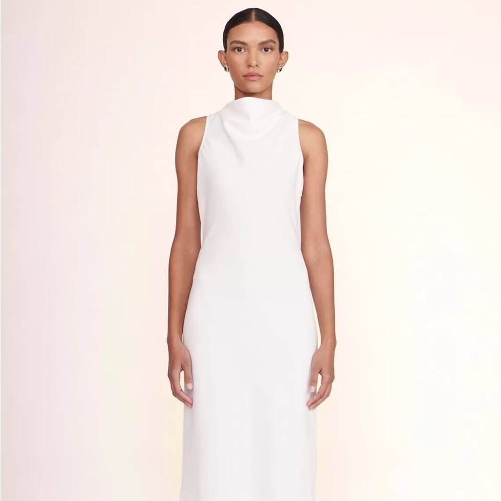 Staud Shannon Dress M Ivory